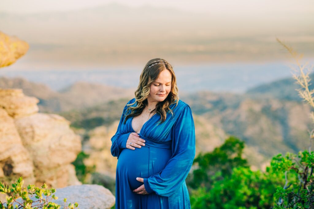Tucson Maternity Photos on Mount Lemmon